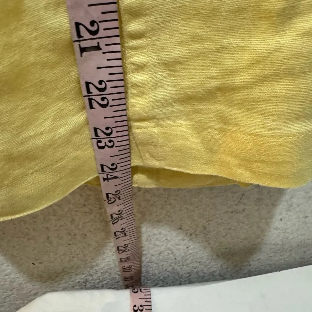 Chico Yellow Roll Sleeve Jacket size 1 equivalentnt size 8